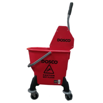 Dosco 26 Litre Heavy Duty Mop Bucket & Wringer Red