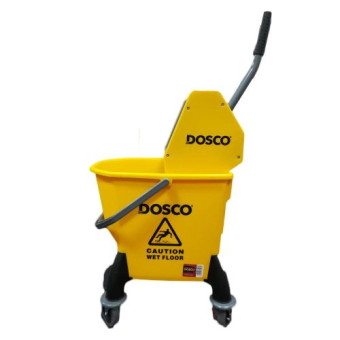 Dosco 26 Litre Heavy Duty Mop Bucket & Wringer Yellow