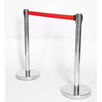 Genware Barrier Post - Retractable Red Belt 2