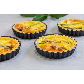 KitchenCraft Non-Stick Mini Fluted Flan Tins 10cm 2