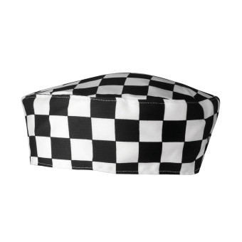 Premier Chef's Skull Cap Black / White