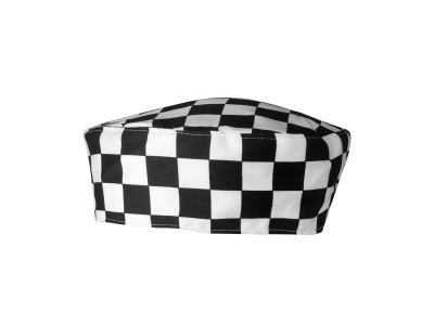Premier Chef's Skull Cap Black / White