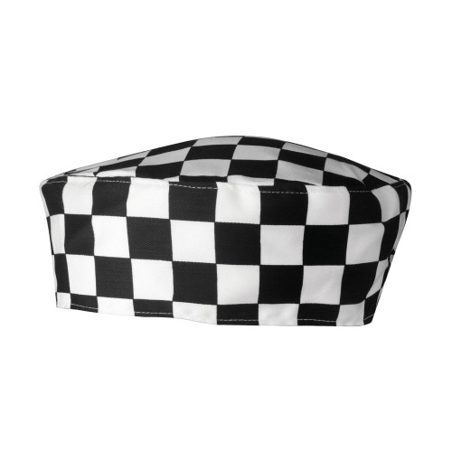 Premier Chef's Skull Cap Black / White