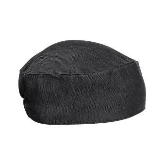 Premier Chef's Skull Cap Black Denim