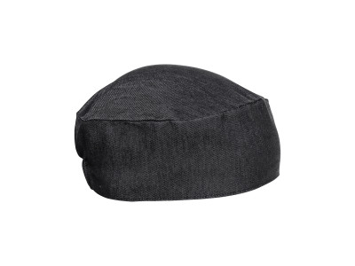Premier Chef's Skull Cap Black Denim