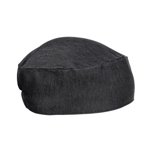Premier Chef's Skull Cap Black Denim