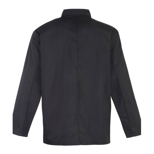 Premier Studded Long Sleeve Chef's Jacket Black