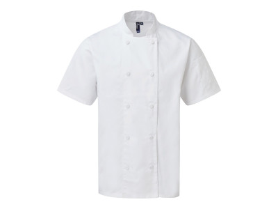 Premier Coolchecker Short Sleeve Chef's Jacket...
