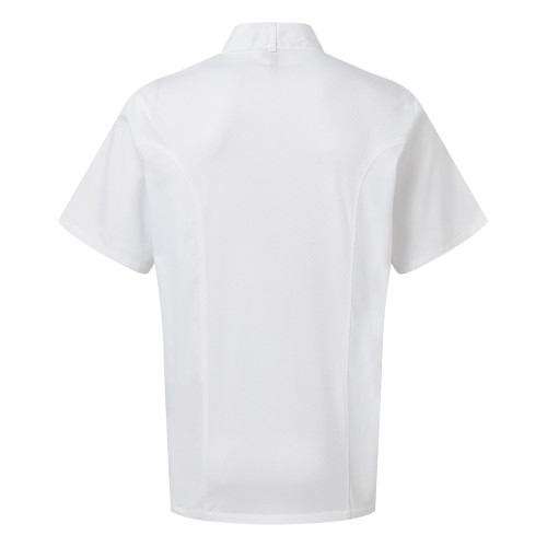 Premier Coolchecker Short Sleeve Chef's Jacket White