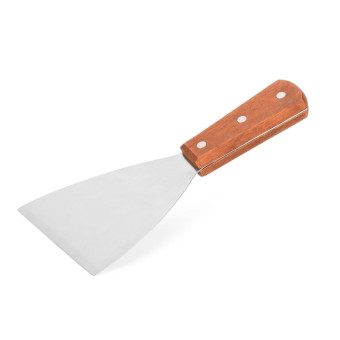 Griddle Scraper Wood Handle 10.2X10CM