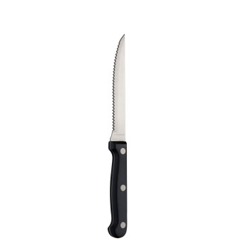 Black Handled Steak Knife