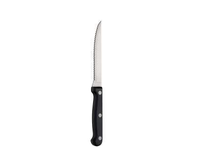 Black Handled Steak Knife