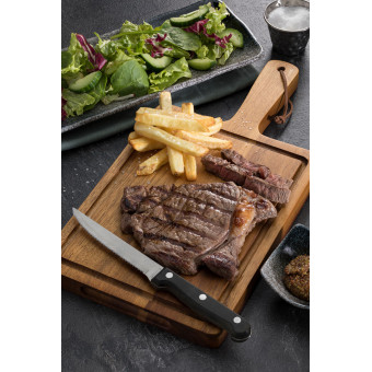 Black Handled Steak Knife 2