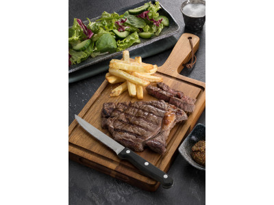 Black Handled Steak Knife