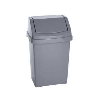 Wham 50L Silver Swing Bin