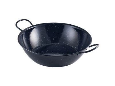 Black Enamel Dish 30cm