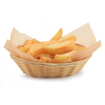 Oval  Polywicker Basket 9"X6"X2.25" 2