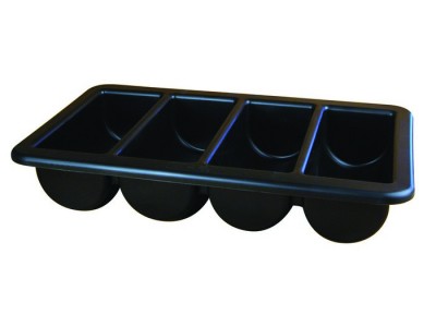 Cutlery Tray/Box 1/1 Black 13" X 21"