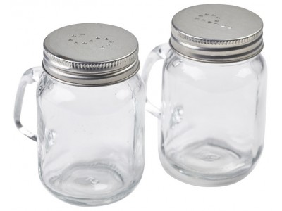 Mason Jar Salt & Pepper Shaker Set