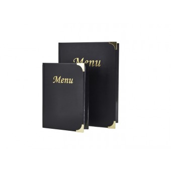 A4 Menu Holder Black 8 Pages 2