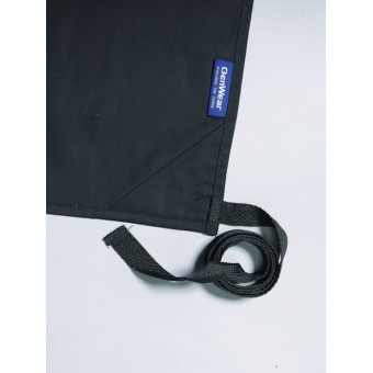 Black Long Apron W/ Split Pocket 90cm Long 2