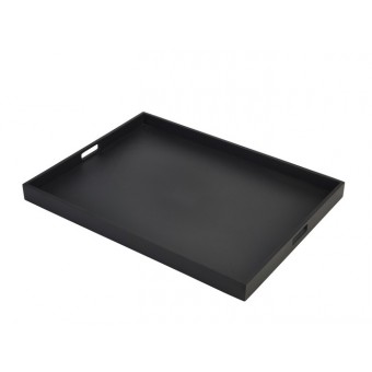 Solid Black Butlers Tray 64...