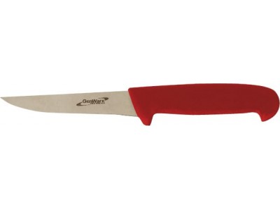 Genware 5" Rigid Boning Knife Red