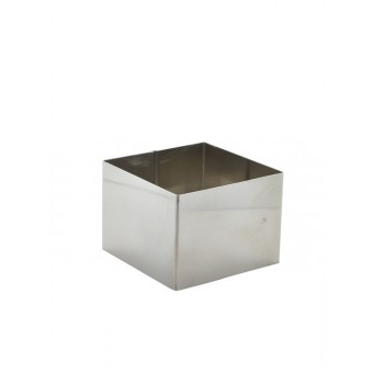Stainless Steel Square Mousse Ring 8x6cm