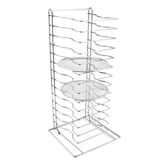 Genware Pizza Rack/Stand 15 Shelf 2