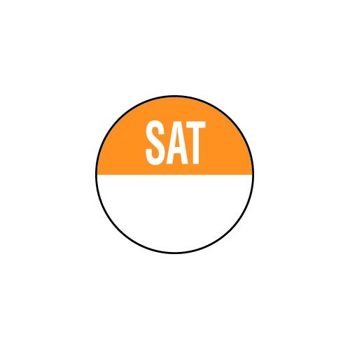 19mm Saturday Removable Day Dots (1000)
