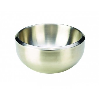 Stainless Steel Double Walled Dual Angle Bowl
