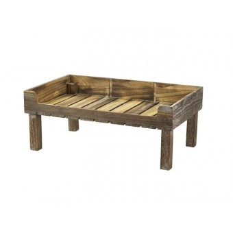 Rustic Wooden Display Crate Stand 2