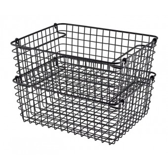 Black Wire Display Basket GN1/2 2