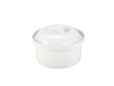 Royal Genware Round Casserole Dish 1.5L White