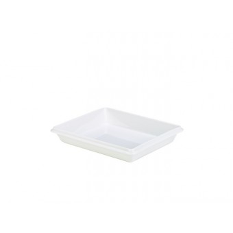 Royal Genware Gastronorm Dish 1/2 55mm White
