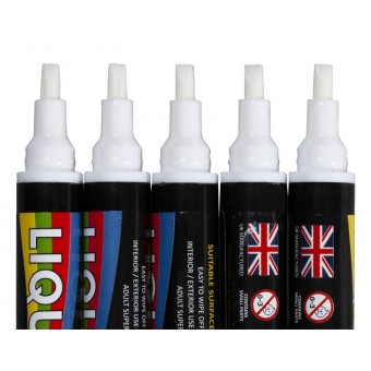 5mm Chisel Liquid Chalk Pen White 2