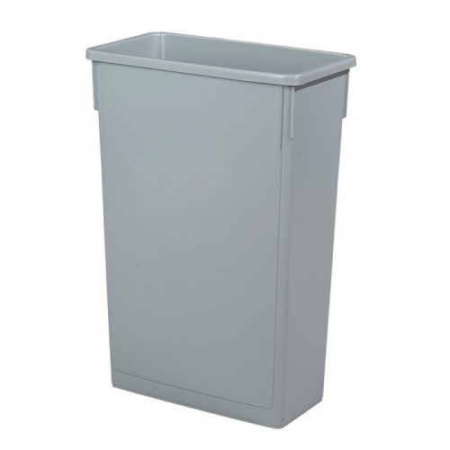 Grey Slim Recycling Bin - 87L