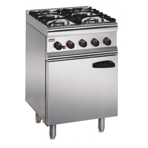 Lincat Silverlink 600 Gas Oven Range 600mm 4 Burner (Legs at Rear)