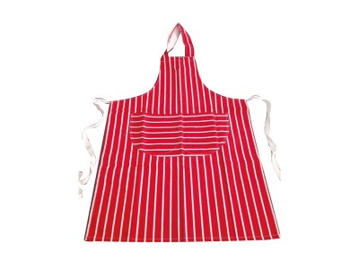 Red and White Striped Butchers Apron 72 X 95cm