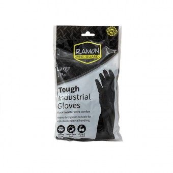 Ramon Black Rubber Gloves...