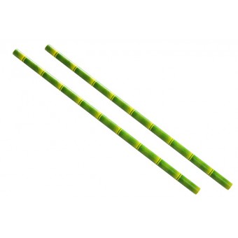 Bamboo Paper Straws - Green...