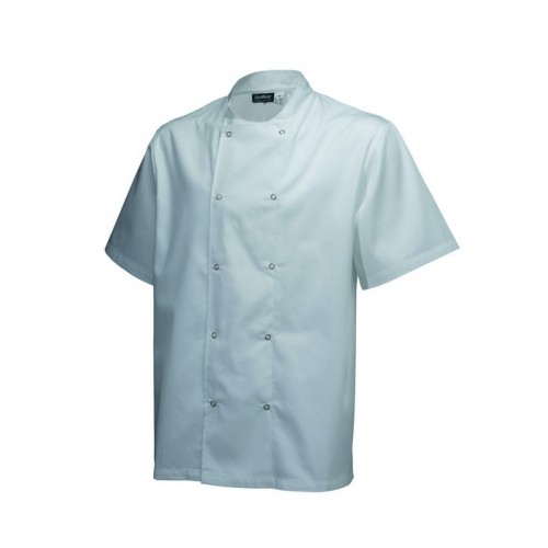 Basic Stud Jacket (Short Sleeve) White
