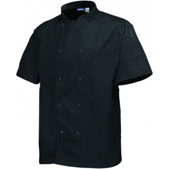 Basic Stud Jacket (Short Sleeve) Black