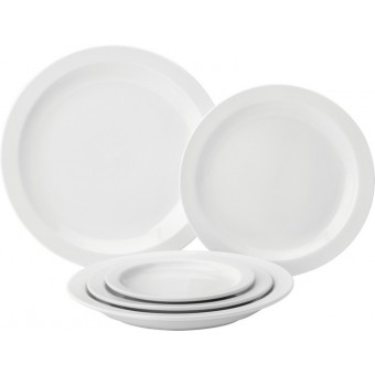 Pure White Narrow Rim Plate 6.5" (16.7cm) 2