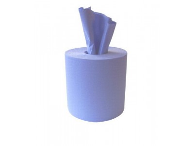 Blue Centrefeed Roll 2ply 120 Metre
