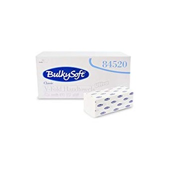 Bulkysoft Classic V-Fold Hand Towel White