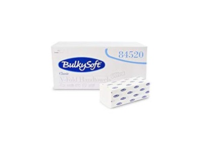 Bulkysoft Classic V-Fold Hand Towel White
