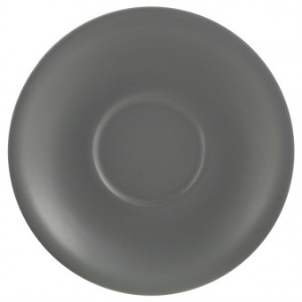 Matt Grey Porcelain Saucer 13.5cm