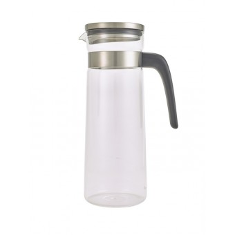Glass Water Jug With...