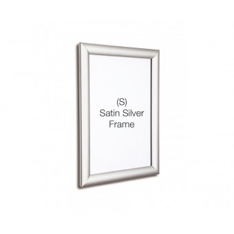 Silver 25mm Profile Snap Poster Frame